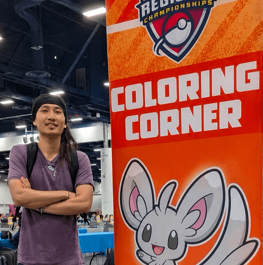 Peter Long at a Pokémon community event