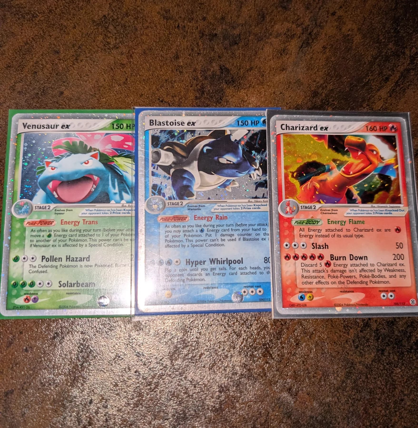 FRLG Charizard Blastoise Venusaur Set photo 1